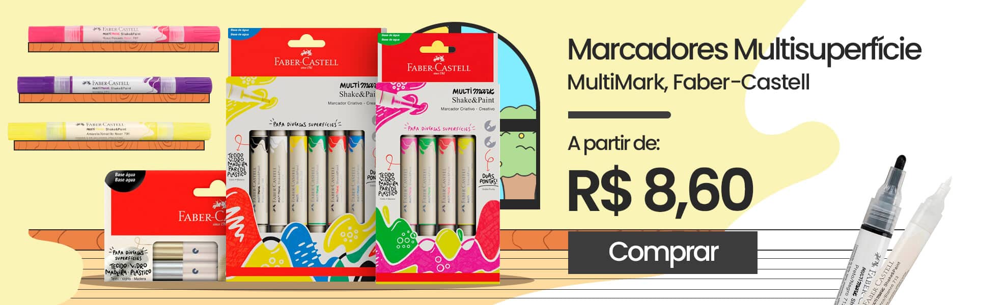 Marcador Multisuperfície - Faber-Castell