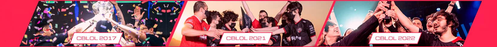 Jogadores e equipe da Red Canids Kalunga campeões do CBLOL