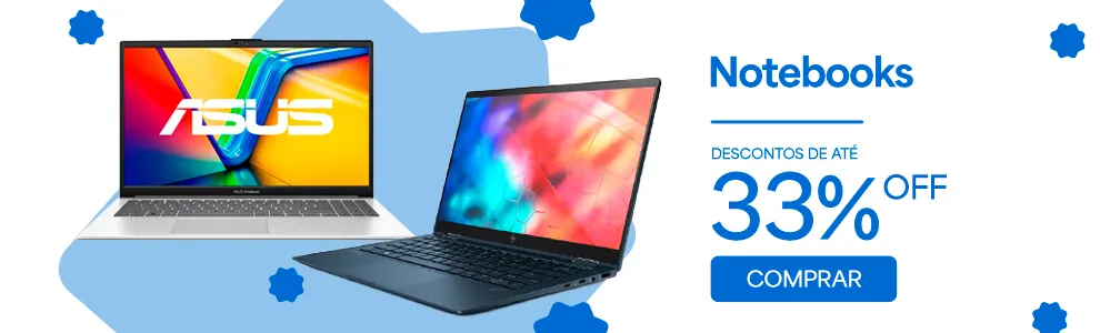 Notebooks com até 33% de desconto