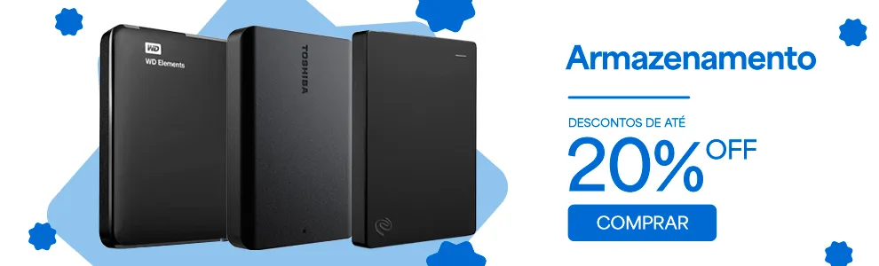 Armazenamento com até 20% de desconto