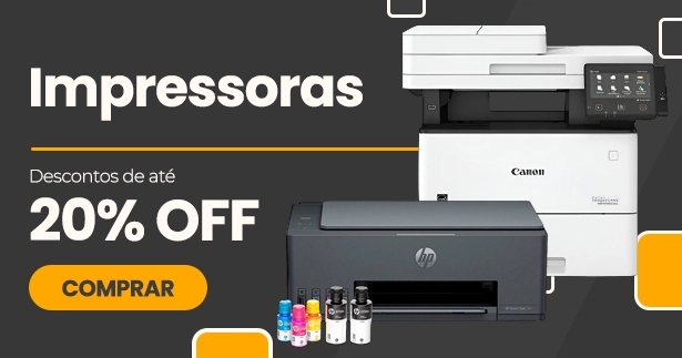 Impressoras com até 20% de desconto
