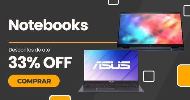 Notebooks com até 33% de desconto