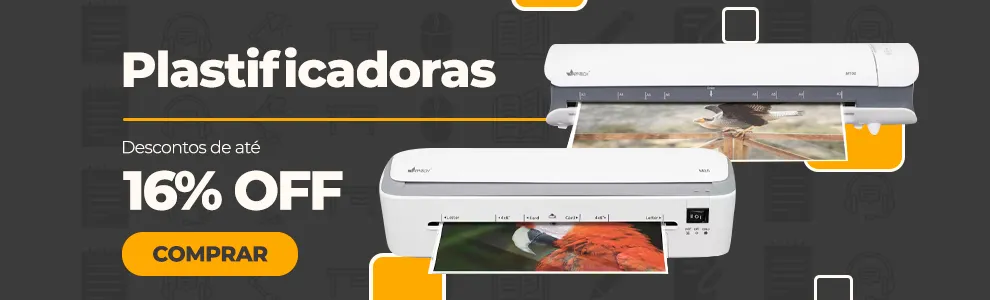 Plastificadoras com até 16% OFF