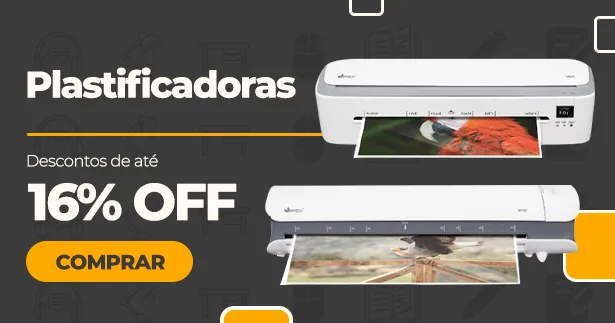 Plastificadoras com até 16% OFF