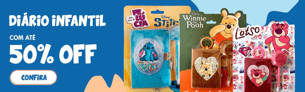 Diário Infantil com até 50% OFF