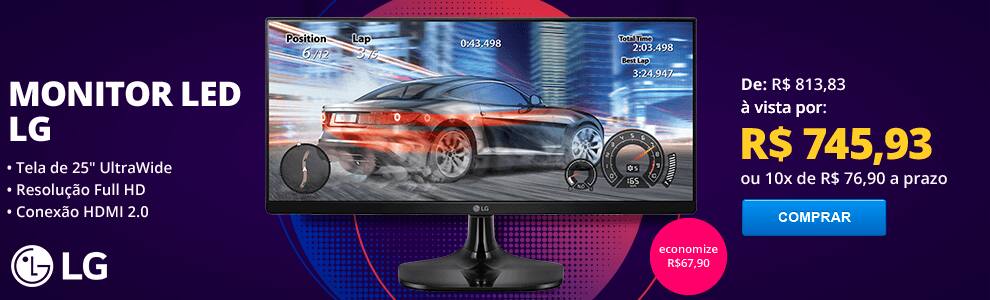 Monitor LED 25 UltraWide 21:9 Full HD IPS 25UM58 LG CX 1 UN