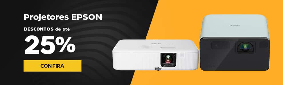 Projetores EPSON com até 25% OFF