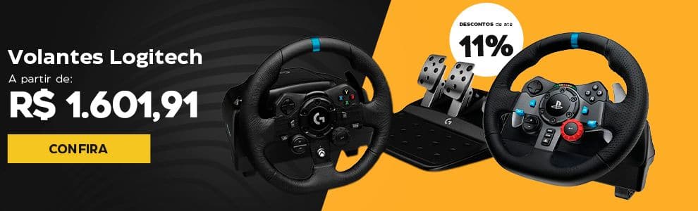 Volantes Logitech até 11% OFF