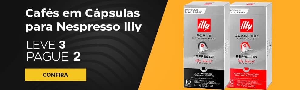 Cafés em Cápsulas p/ Nespresso Illy Leve 3 Pague 2