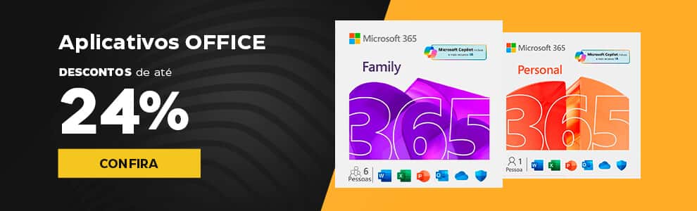Aplicativos Office com até 24% OFF