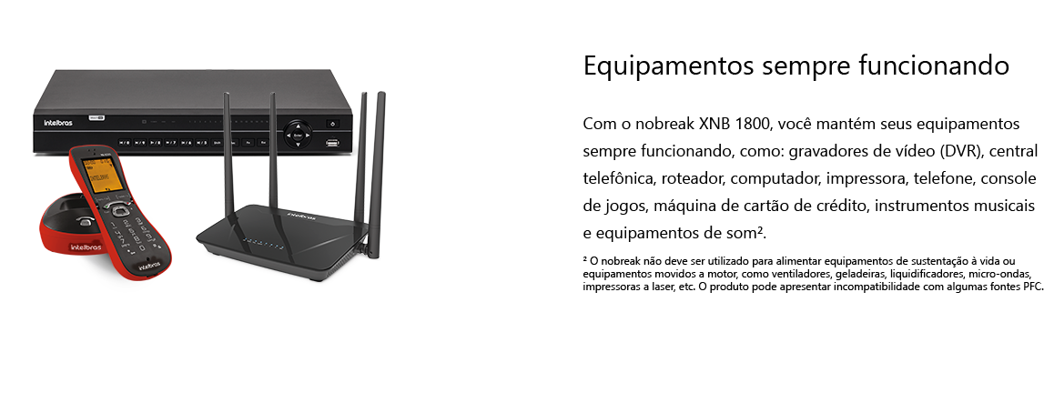 Nobreak Intelbras 1800VA 120v 6 tomadas - XNB1800 - 2 