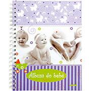 Álbum de fotos do bebê menina 200x275mm 48 fls Spiral PT 1 UN Álbum de fotos do bebê menina 200x275mm 48 fls Spiral PT 1 UN