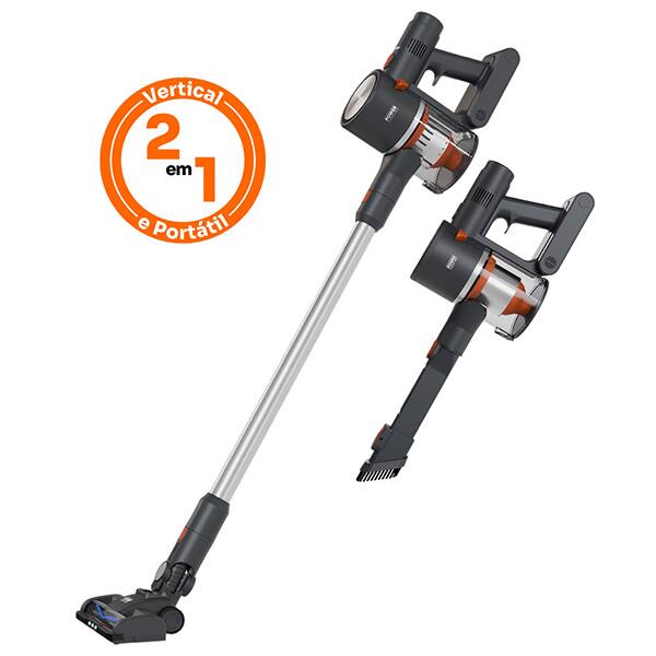 Aspirador de Pó Sem Fio Mallory Power Clean Pro 2 em 1: Pisos Lisos e Tapetes, 600ml, 127v, B94800540, Mallory - CX 1 UN