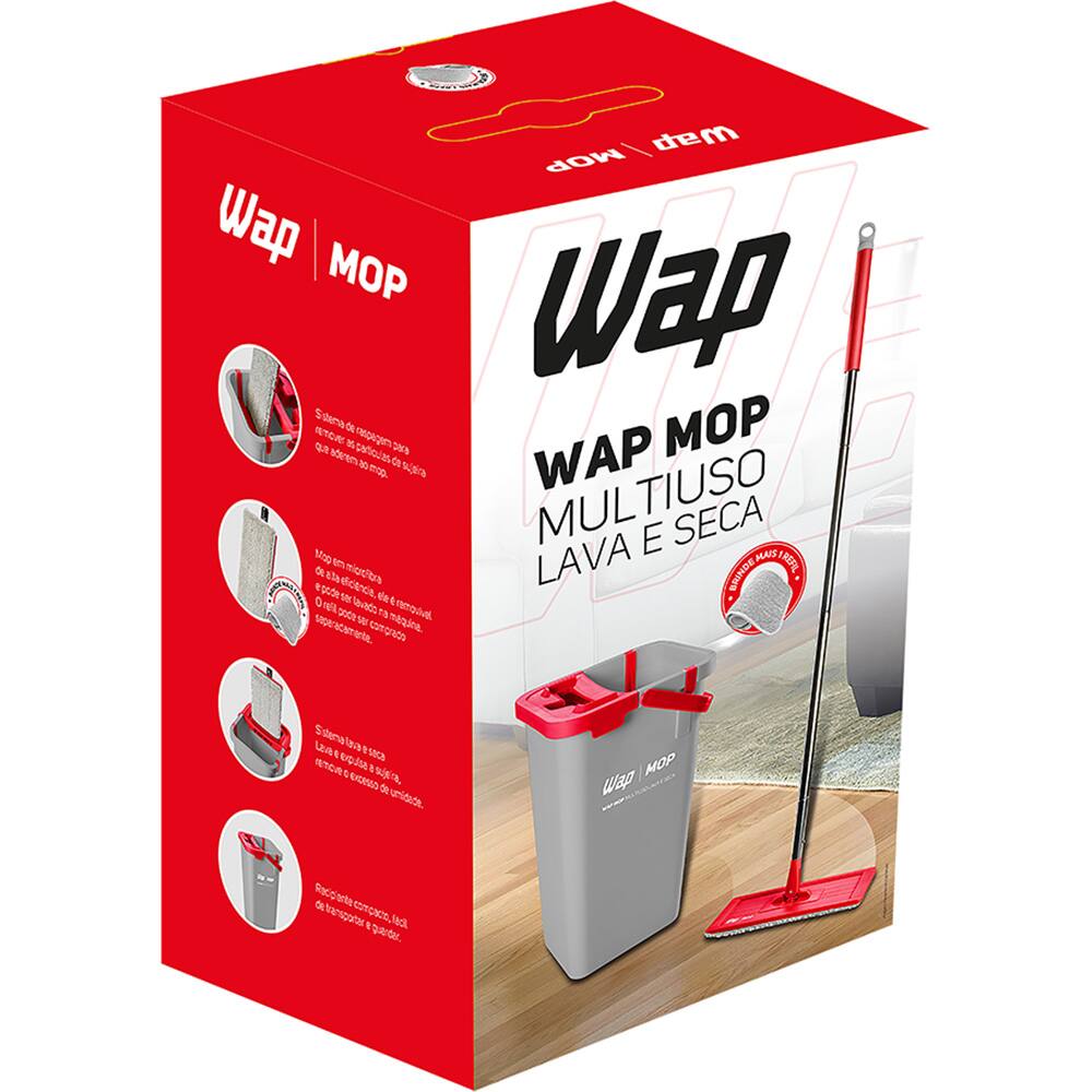 Mop multiuso lava e seca LS1 FW006128 Wap CX 1 UN - Limpeza - Kalunga.com