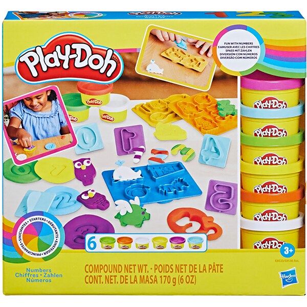 Massa de modelar Play-Doh, Números, E8533, Hasbro - CX 1 UN