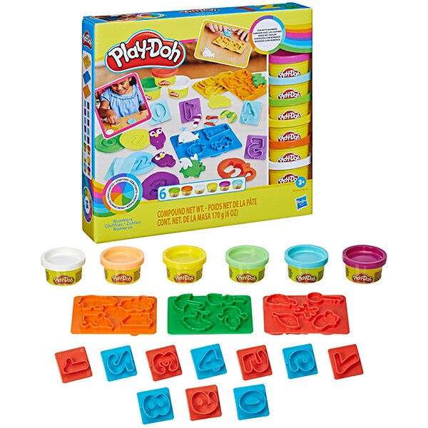 Massa de modelar Play-Doh, Números, E8533, Hasbro - CX 1 UN