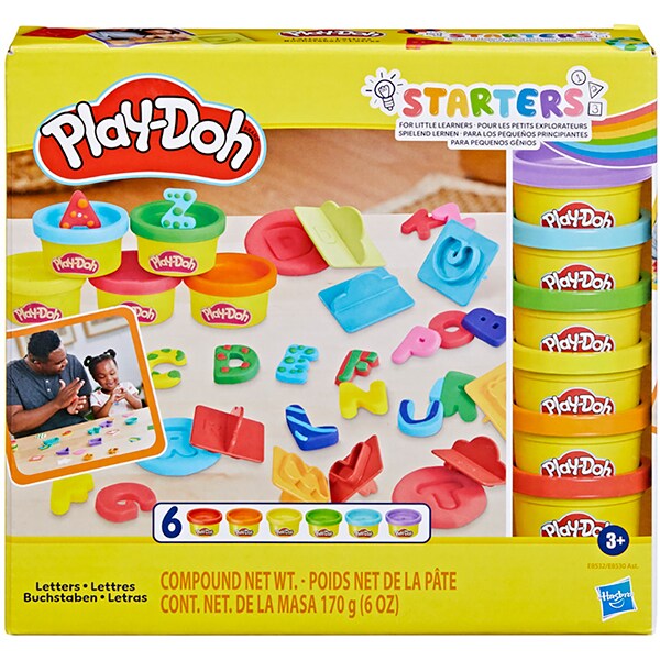 Massa de modelar Play-Doh, Letras, E8532, Hasbro - CX 1 UN