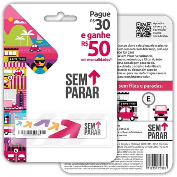 Sem Parar sticker XM-915 Sem Parar BT 1 UN