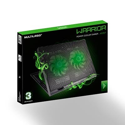 Base p/notebook Gamer Warrior c/2 coolers AC267 Warrior CX 1 UN