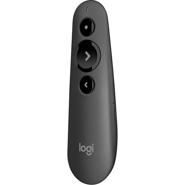 Apresentador sem fio Logitech R500s com Laser Pointer Vermelho, USB ou Bluetooth, Aplicativo para Personalização e Alertas e Pilha Inclusa BT 1 UN