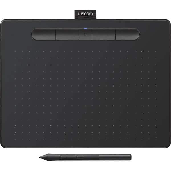 Mesa Digitalizadora Tablet Wacom Intuos Média/Bluetooth - CTL6100WLK0 - Cor Preto CX 1 UN