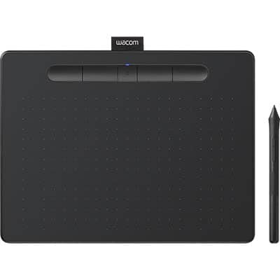 Mesa Digitalizadora Tablet Wacom Intuos Média/Bluetooth - CTL6100WLK0 - Cor Preto CX 1 UN