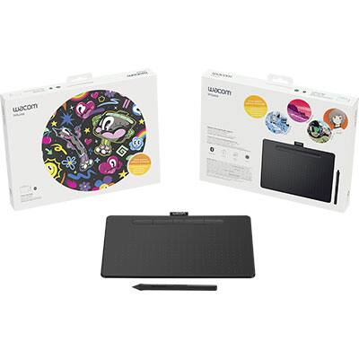 Mesa Digitalizadora Tablet Wacom Intuos Média/Bluetooth - CTL6100WLK0 - Cor Preto CX 1 UN