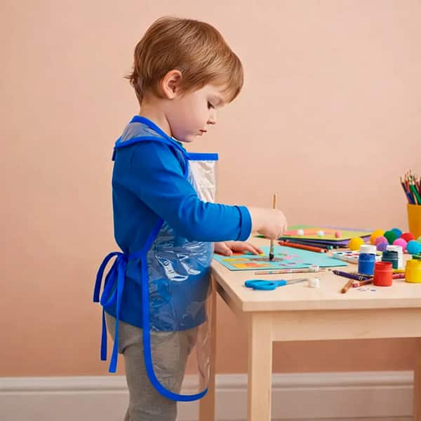 Avental escolar infantil Rosa 3680 Plastpark - PT 1 UN