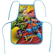 Avental escolar, Super-man, Azul, AV55567SM, Luxcel - PT 1 UN