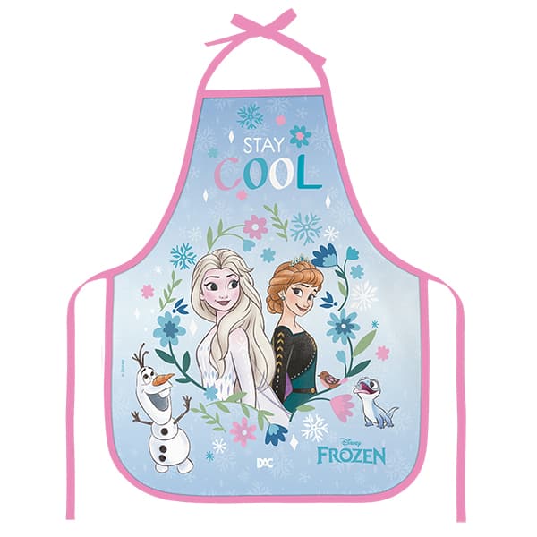 Avental escolar em PVC, Frozen, 5421, DAC - PT 1 UN