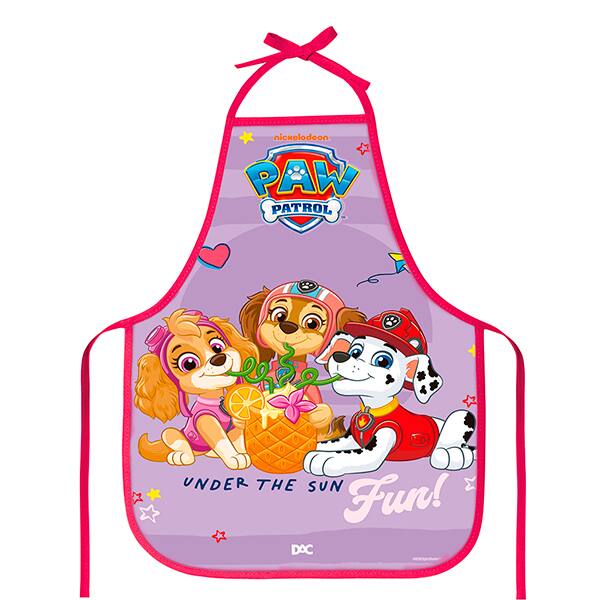 Avental escolar em PVC, Patrulha Canina, 5437, DAC - PT 1 UN