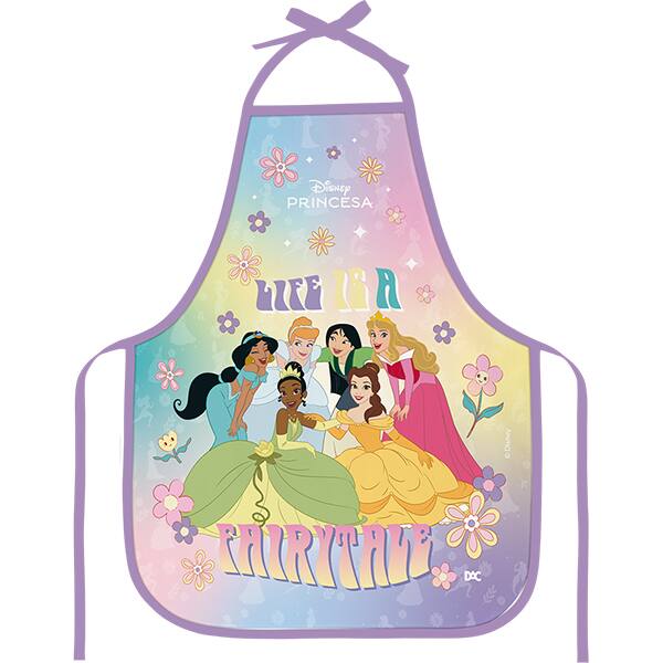 Avental escolar em PVC, Princesas, 5450, DAC - PT 1 UN