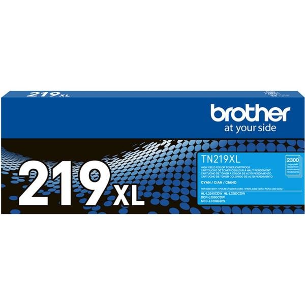 Cartucho de Toner TN219XLCBR de alto rendimento, Ciano, Brother - CX 1 UN