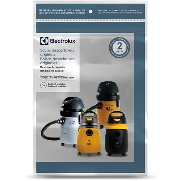 Saco descartável para aspirador de pó, CSE20, Electrolux - PT 3 UN