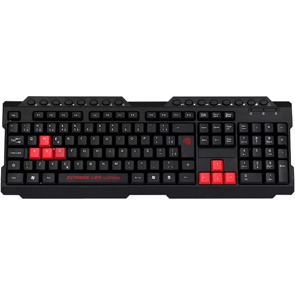 Teclado Gamer USB, Dragon War, Vermelho, TGDW2, Elg - CX 1 UN