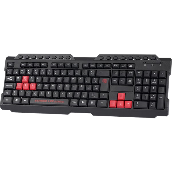 Teclado Gamer USB, Dragon War, Vermelho, TGDW2, Elg - CX 1 UN