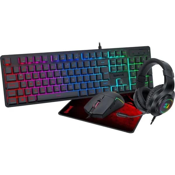 Kit Gamer Redragon 4-em-1, Teclado / Mouse / Headset / Mousepad, S166, Redragon - CX 1 UN Kit Gamer Redragon 4-em-1, Teclado / Mouse / Headset / Mousepad, S166, Redragon - CX 1 UN
