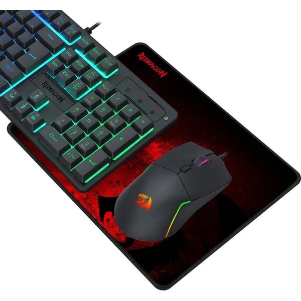Kit Gamer Redragon 4-em-1, Teclado / Mouse / Headset / Mousepad, S166, Redragon - CX 1 UN Kit Gamer Redragon 4-em-1, Teclado / Mouse / Headset / Mousepad, S166, Redragon - CX 1 UN