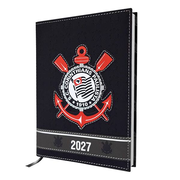 Agenda diária cost 134mmx190mm Corinthians 2027 5271 DAC PT 1 UN