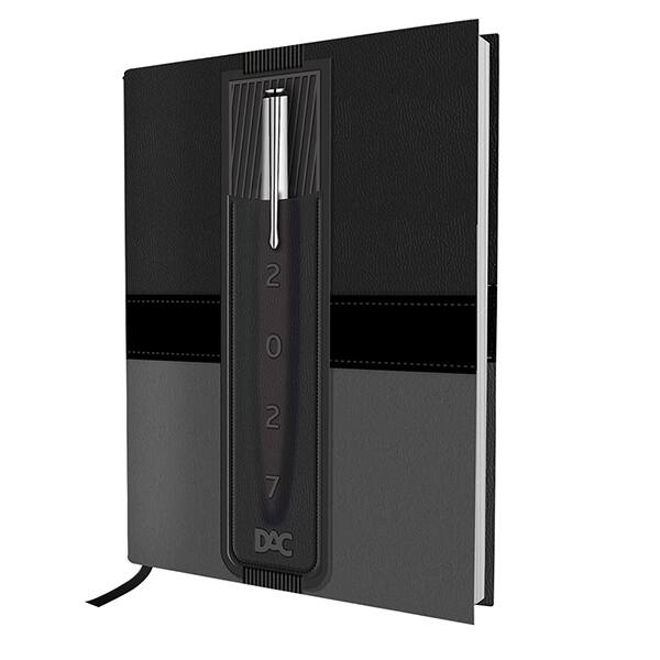 Agenda diária mini 102mmx139mm c/sup Cinza e Preto 2027 4534 DAC PT 1 UN Agenda diária mini 102mmx139mm c/sup Cinza e Preto 2027 4534 DAC PT 1 UN