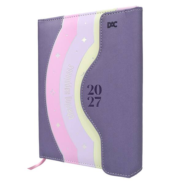 Agenda diária cost 134mmx190mm c/imã Roxo 2027 4527 DAC PT 1 UN Agenda diária cost 134mmx190mm c/imã Roxo 2027 4527 DAC PT 1 UN