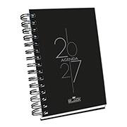 Agenda diária espi 134mmx190mm All Black 2027 4550 DAC PT 1 UN