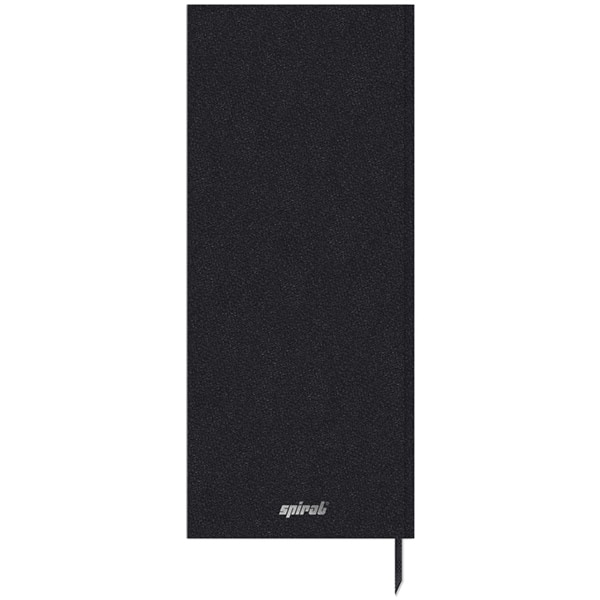 Agenda comercial 2026, Capa costurada, 110 x 250mm, Preta, 194 Folhas, 2633460, Spiral Brief Executive - PT 1 UN