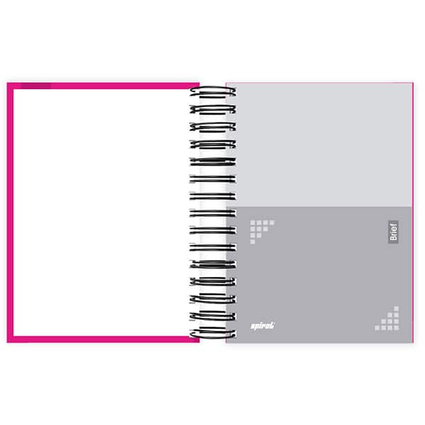 Agenda diária 2026, Brief Case, 176 folhas, Rosa, 2633576, Spiral Brf - PT 1 UN