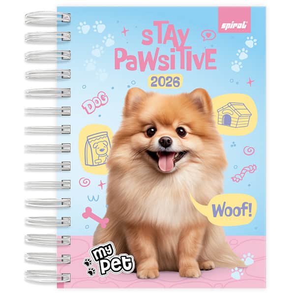 Agenda diária My pet 2026 2635105 Spiral Pet PT 1 UN