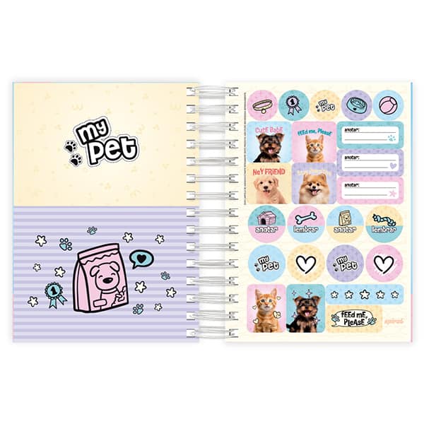 Agenda diária My pet 2026 2635105 Spiral Pet PT 1 UN