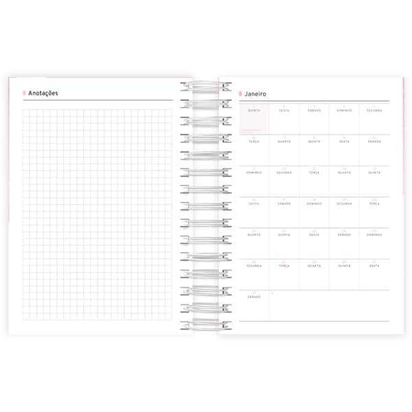 Agenda diária Panda 2026 2635112 Spiral Ten PT 1 UN