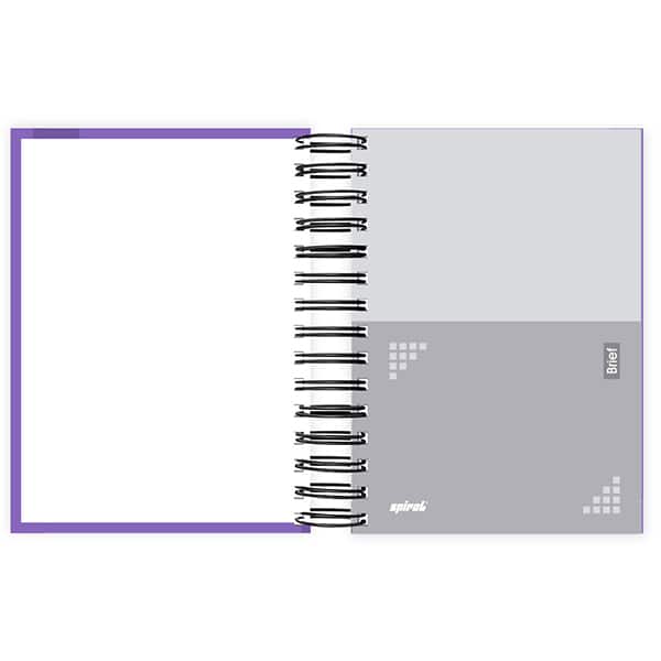 Agenda diária 2026, Brief Case, 176 folhas, Lilás, 2633552, Spiral Brf - PT 1 UN