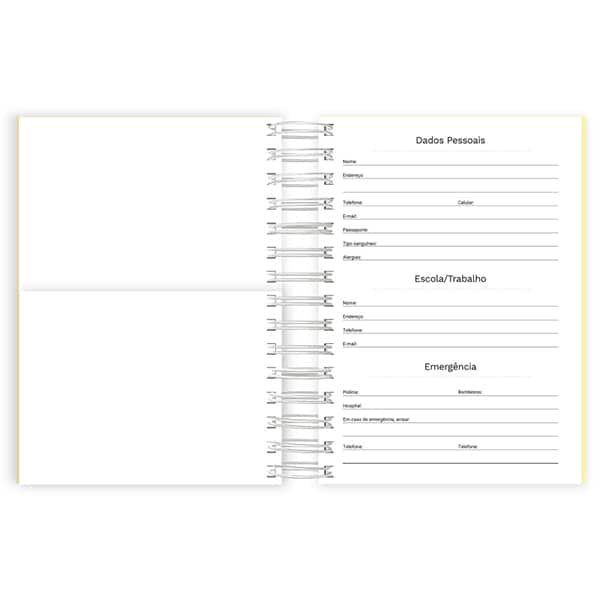 Agenda diária 2026, Soothing, Amarelo, 176 folhas, 2633675, Spiral Soot - PT 1 UN