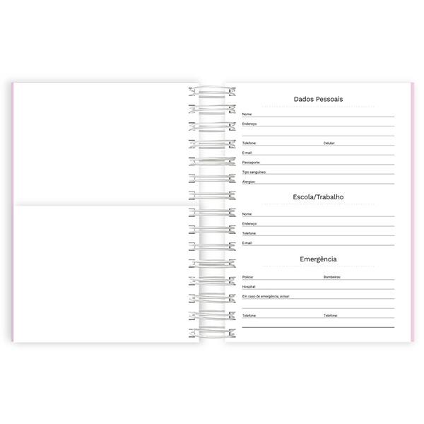 Agenda diária 2026, Soothing, Rosa, 176 folhas, 2633705, Spiral Soot - PT 1 UN
